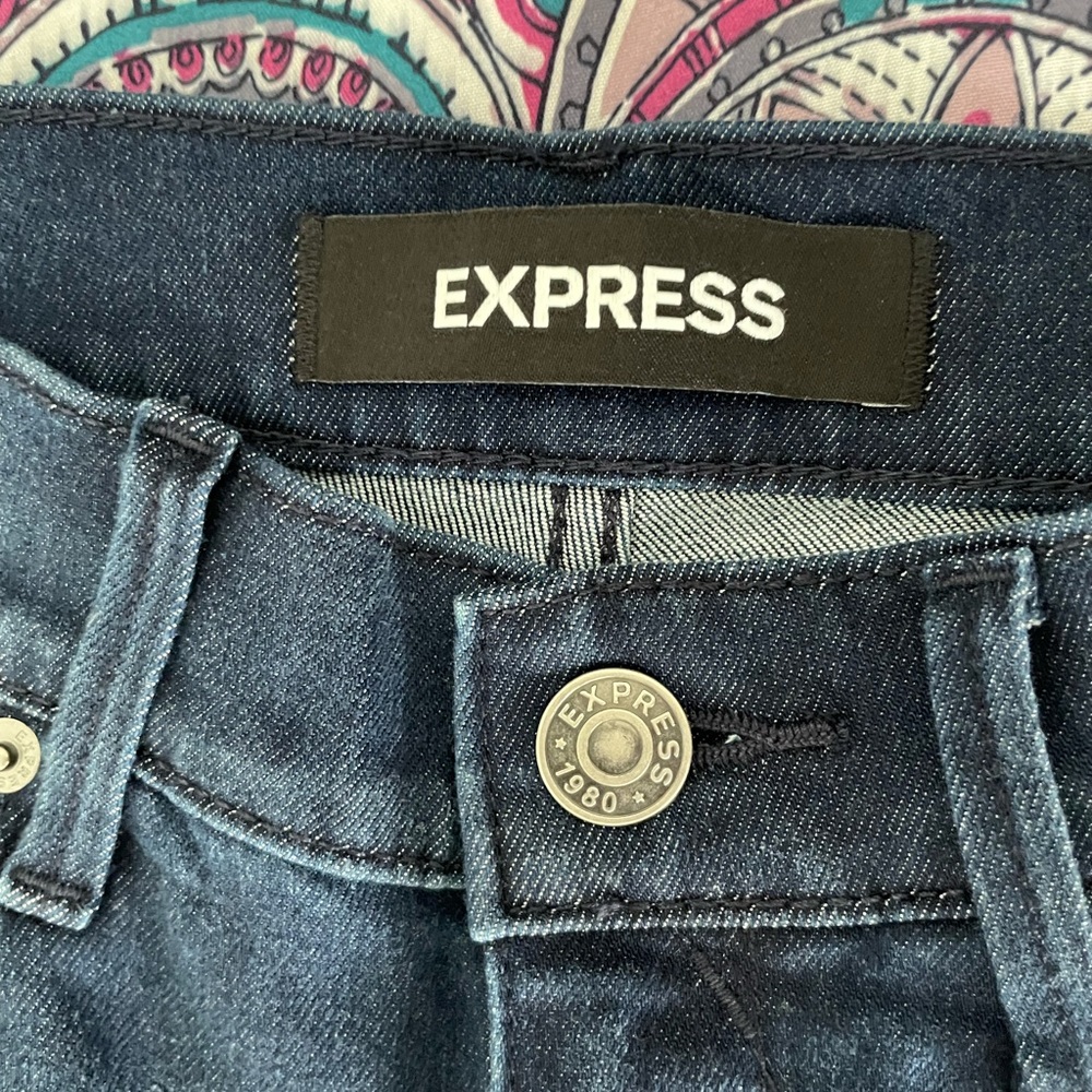 Express bell flare split hem jeans - Picture 5 of 10